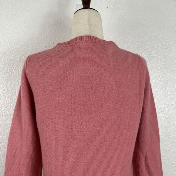 J Crew Wool Cashmere Sweater Women XXS Pink Soft Crew Neck Preppy - Picture 8 of 13